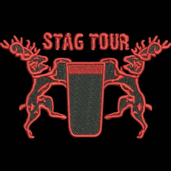 Stags & Beer Embroidery Thumbnail